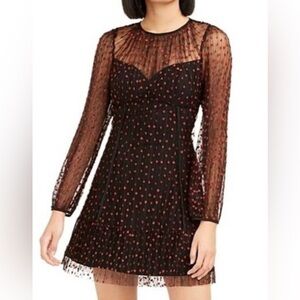 Foxiedox Black Dress with Red Accents